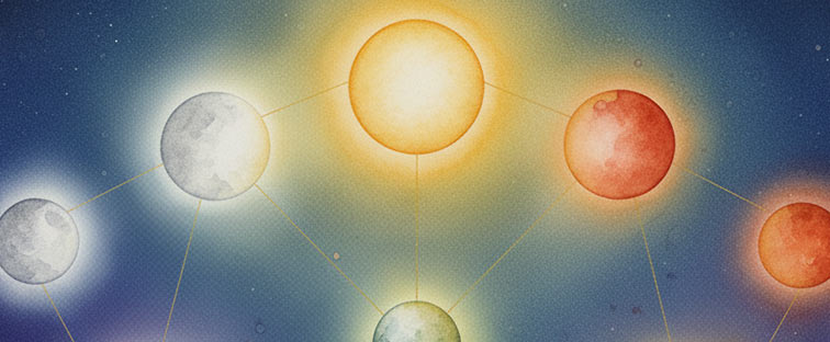 Parijatha Jyotish Dresden - Artikelbild - Mehr als neun Planeten in Jyotish? Das ist Spekulation.